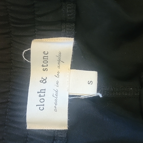 Anthropologie Cloth & Stone Black Joggers Size S - Picture 7 of 9